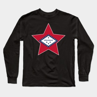 Arkansas State Flag Star Long Sleeve T-Shirt